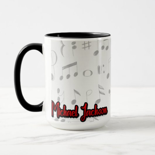 Michael Jackson Thriller Mug – Cartoon Style Colle (Gauche)