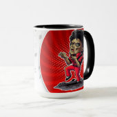 Michael Jackson Thriller Mug – Cartoon Style Colle (Devant droit)