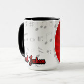 Michael Jackson Thriller Mug – Cartoon Style Colle Mok (Voorkant links)
