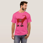 Michael Jordan geitensilhouet in Chicago Bulls Nu T-shirt (Voorkant volledig)