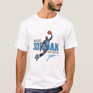 Michael Jordan North Carolina Throwback T-shirt