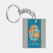 Michael name die brief M crest beer douane beteken Sleutelhanger (Voorkant Links)