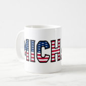 Michael Name Prénom USA styled Tasse Café (Devant gauche)