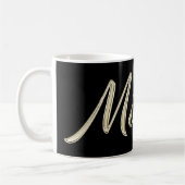 Michael Name Whitegold Tasse Teetasse (Gauche)