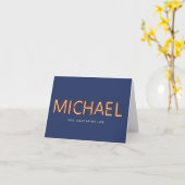 Michael Nom dans la carte postale Lumières Neon br (Fleur jaune)