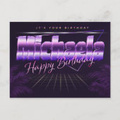 Michael Prénom Anniversaire de la carte postale (Devant)