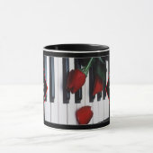 Michael Roos Logo Mok met Piano Keys (Midden)