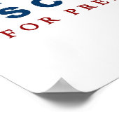 Michael Scott voor President The Kantoor Poster (Hoek)