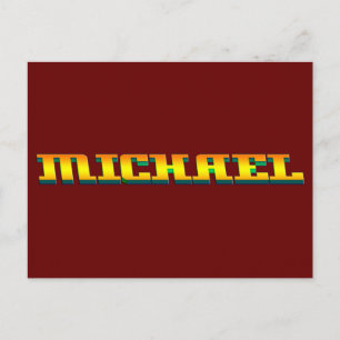MICHAEL, voor Michael Briefkaart