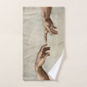 Michaelangelo mains création adam dieu (Serviette à main)