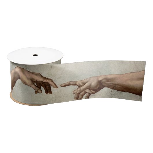 Michaelangelo overhandigt de schepping Adam God Lint (Spoel)