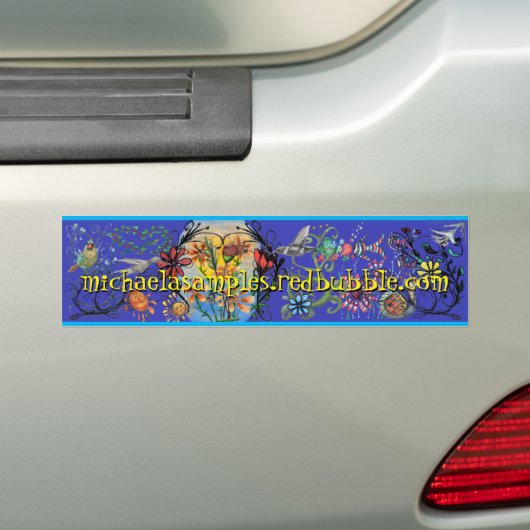 michaelasamples.roodbel Bumpersticker (Op auto)