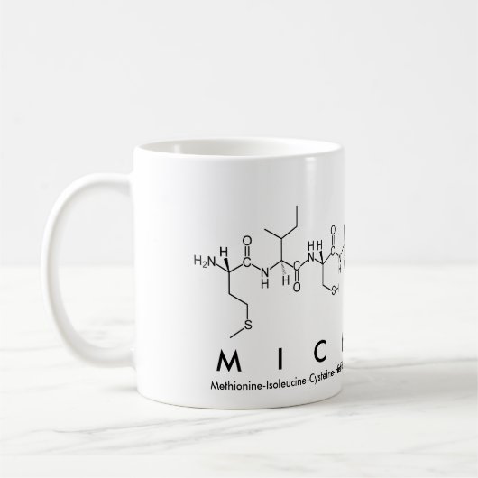 Michaele peptide nom mug (Gauche)