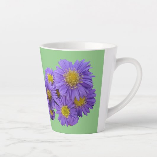 Michaelmas Daisy Cust. Green Latte Mok (Rechts)