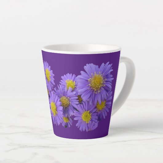 Michaelmas Daisy Cust. Paarse latte Mok (Rechterhoek)