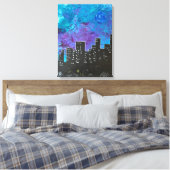 Michael's City Scape Canvas Afdruk (Insitu (Slaapkamer))