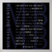 Micheal Beckwith quote poster (Voorkant)