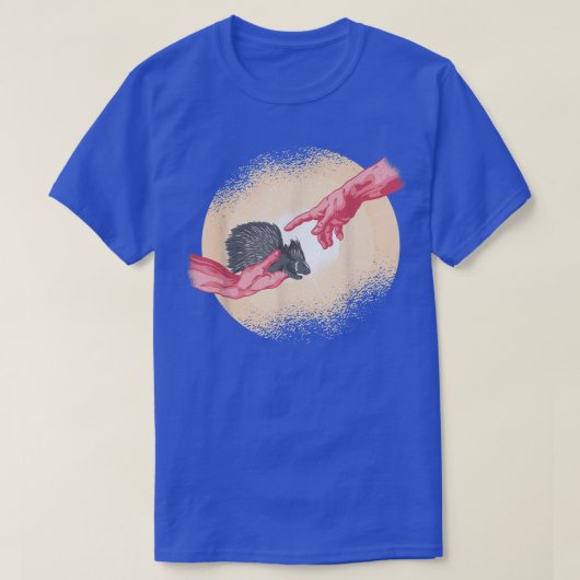 Michel Angelo hand of god funny Porcupine T-Shirt (Design devant)