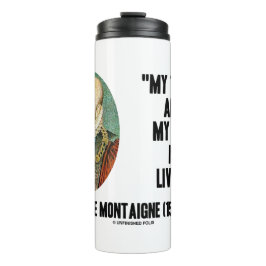 Michel de Montaigne mijn handel en mijn kunst leve Thermosbeker