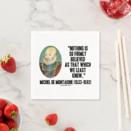 Michel de Montaigne Niets zo vast geloofd Servet