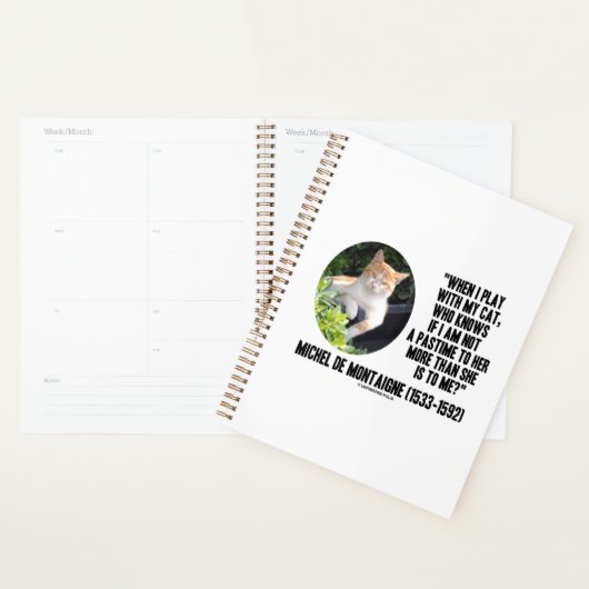 Michel de Montaigne Quand Je Joue Avec Ma Citation (Devant avec enveloppe)