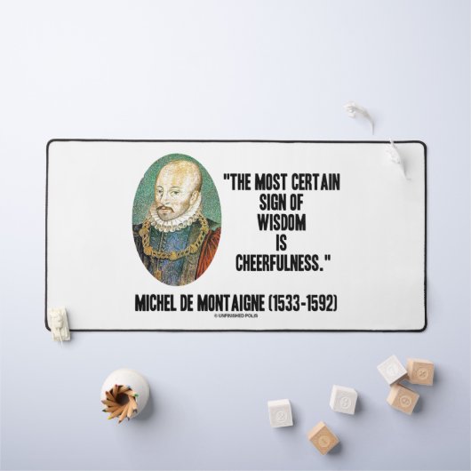 Michel de Montaigne Signe De Sagesse Gentillesse (Tableau pour enfants)