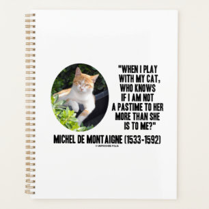 Michel de Montaigne wanneer ik speel met mijn cita Planner