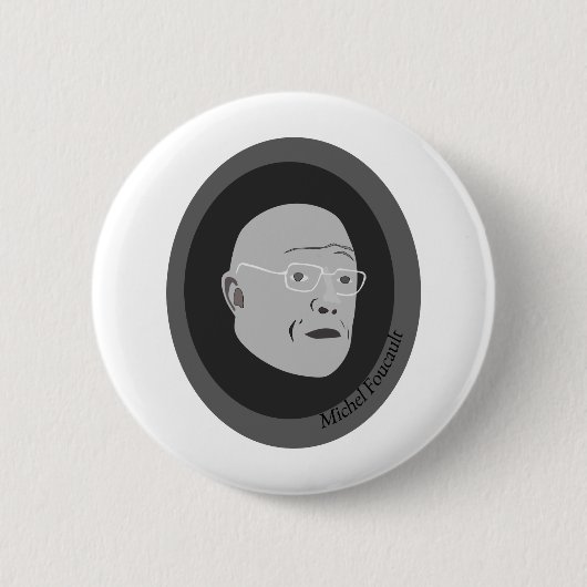 michel-foute ronde button 5,7 cm (Voorkant)