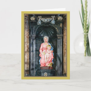 Michelangelo 1504 Madonna van Brugge Kerstmis Kaart