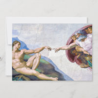 Michelangelo - Aanmaak van Adam geïsoleerd