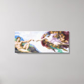 Michelangelo - Aanmaak van Adam geïsoleerd Canvas Afdruk (Voorkant)