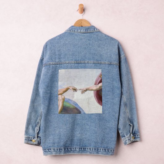 Michelangelo - Aanmaak van Adam geïsoleerd Denim Jacket (Hangar)
