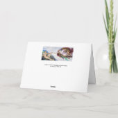 Michelangelo - Aanmaak van Adam geïsoleerd Kaart (Achterkant)