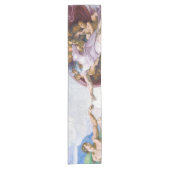 Michelangelo - Aanmaak van Adam geïsoleerd Korte Tafelloper (Voorkant)