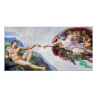 Michelangelo - Aanmaak van Adam geïsoleerd