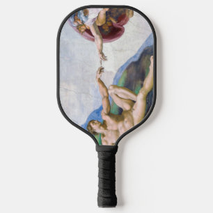 Michelangelo - Aanmaak van Adam geïsoleerd Pickleball Paddle