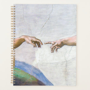 Michelangelo - Aanmaak van Adam geïsoleerd Planner