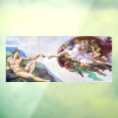 Michelangelo - Aanmaak van Adam geïsoleerd Raamsticker (Vel 3)
