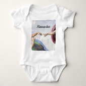 Michelangelo - Aanmaak van Adam geïsoleerd Romper (Voorkant)