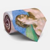 Michelangelo - Aanmaak van Adam geïsoleerd Stropdas (Opgerold)