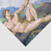 Michelangelo - Aanmaak van Adam geïsoleerd Tissuepapier (Detail)