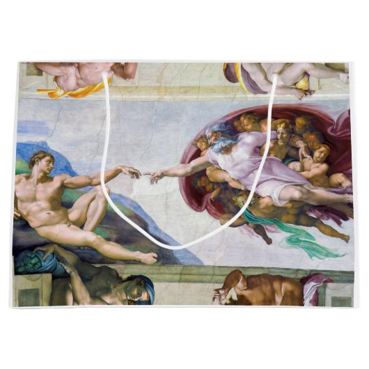 Michelangelo - Aanmaak van Adam, Sistine Chapel's Groot Cadeauzakje (Voorkant)