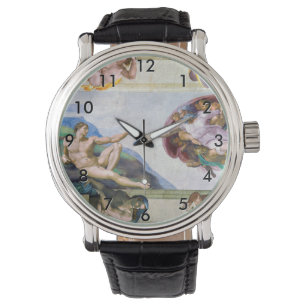 Michelangelo - Aanmaak van Adam, Sistine Chapel's Horloge