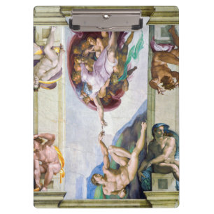 Michelangelo - Aanmaak van Adam, Sistine Chapel's Klembord