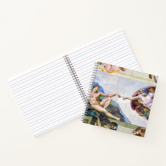 Michelangelo - Aanmaak van Adam, Sistine Chapel's Notitieboek (Binnen)