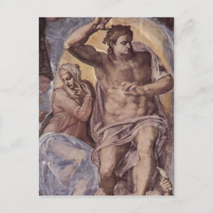 Michelangelo Buonarroti Das J?ngste Gericht, Fresk Briefkaart