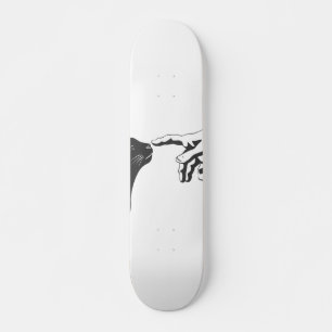 Michelangelo Cat - Kies achtergrondkleur Skateboard