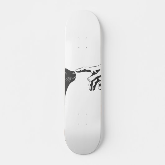 Michelangelo Cat - Kies achtergrondkleur Skateboard (Voorkant)