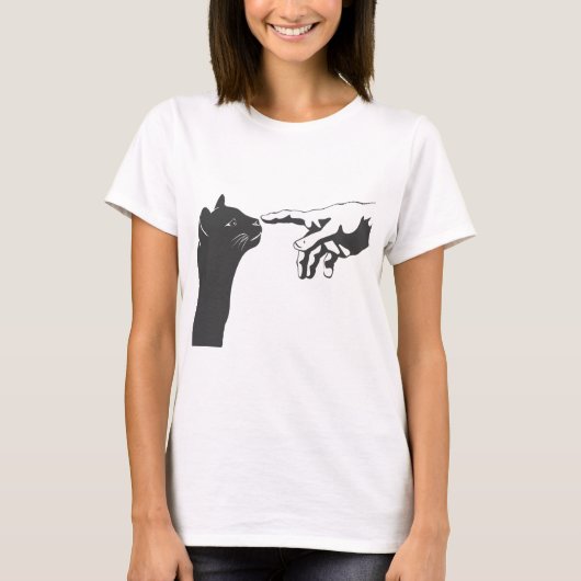 Michelangelo Cat - Kies achtergrondkleur T-shirt (Voorkant)