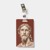 Michelangelo Christ le Sauveur badge (Arrière avec clip)